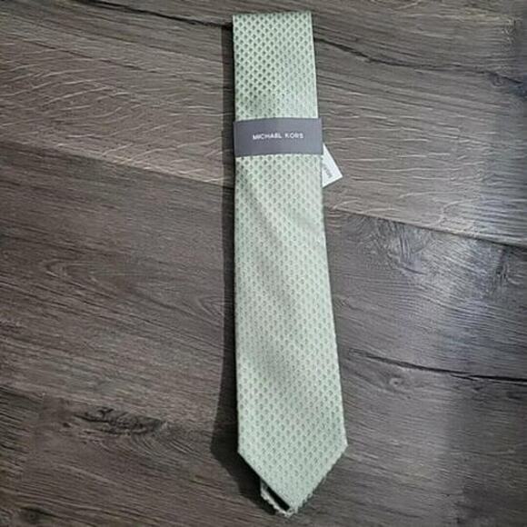 Michael Kors Mens Marion Neat neck Tie Pastel green 14642
